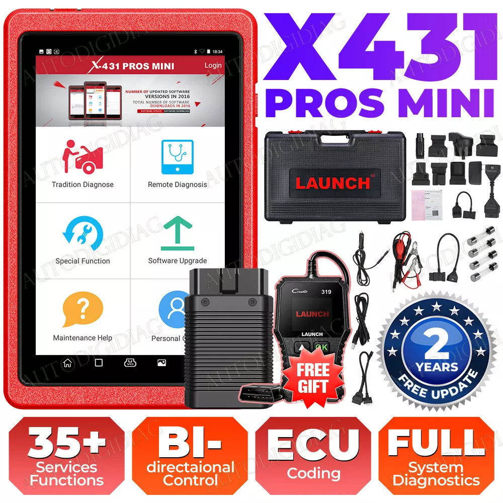 LAUNCH X431 Pros Mini 3.0 2 Years Free Update Full System