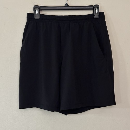 Lululemon Shorts Men's Sz M Pace Breaker Linerless 7" Black Stretch Swift Ultra