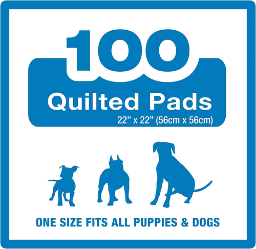 Pet Select Pee Pee Pads for Dogs and Puppies 100 Count Standard: 22" X 22" - Picture 3 of 7
