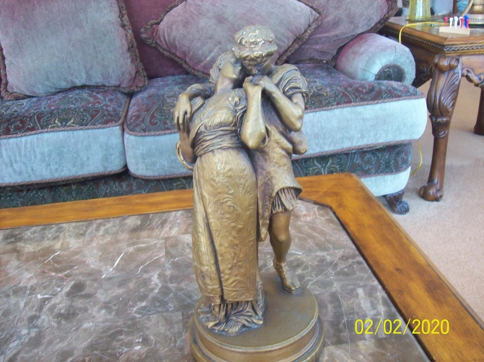 Marwal Ind. Inc. Chalk Ware modelado por G.B. Amendola Sir Frederick Lieghton  Foto 3 de 4