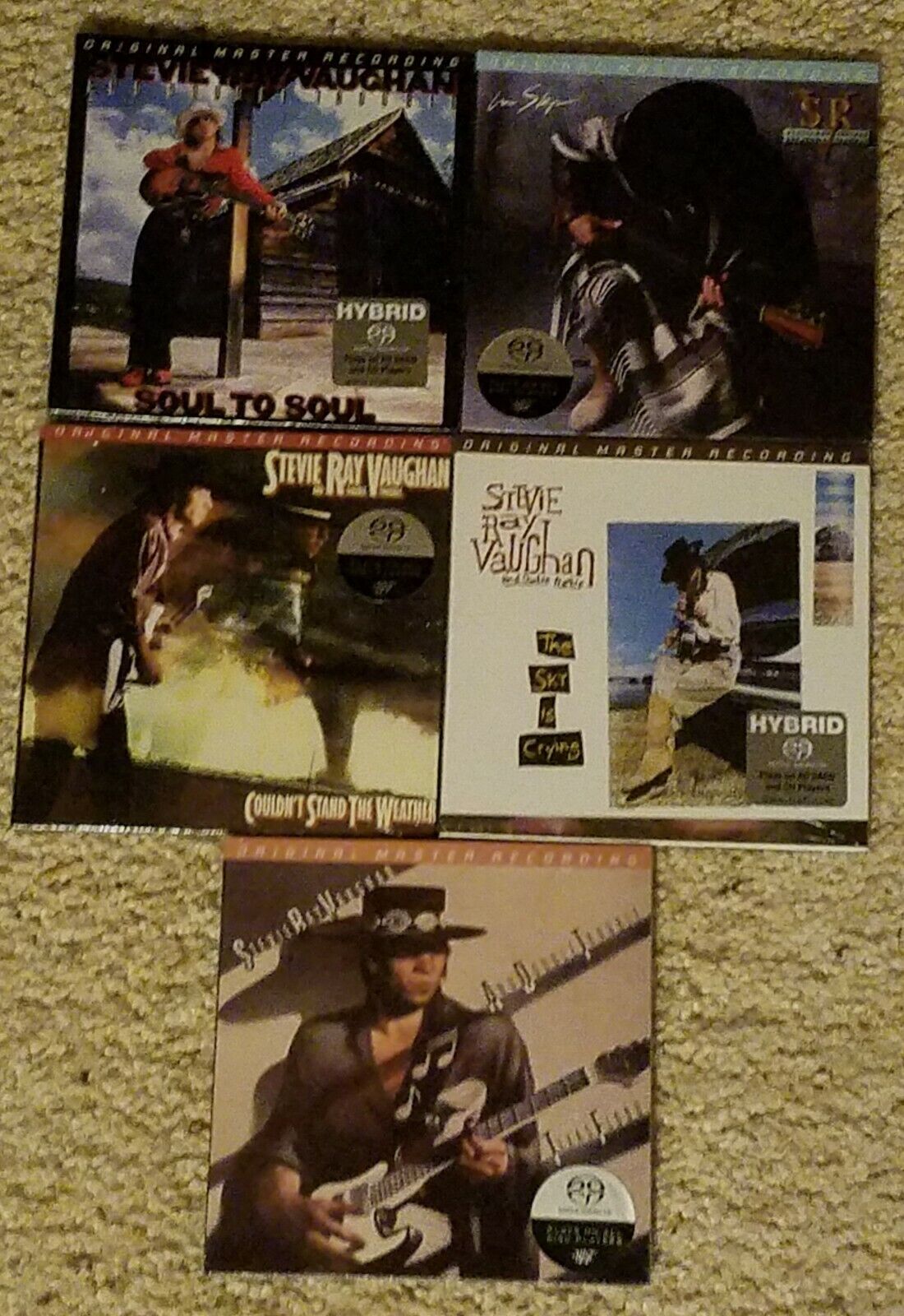 STEVIE RAY VAUGHAN - 5 Mobile Fidelity Hybrid SACD Set