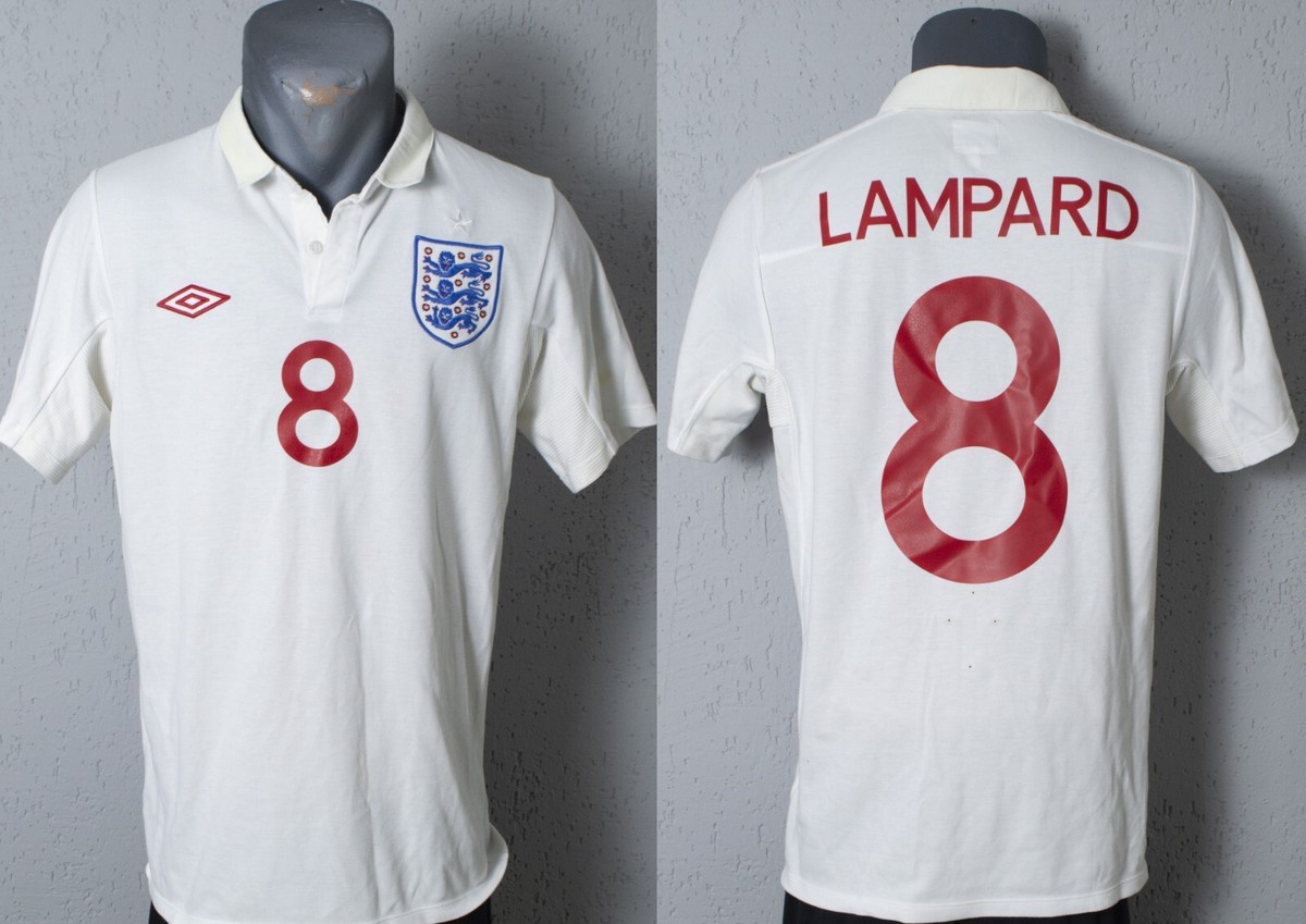 England Lampard Jersey 2010 World Cup Football Soccer Home Shirt