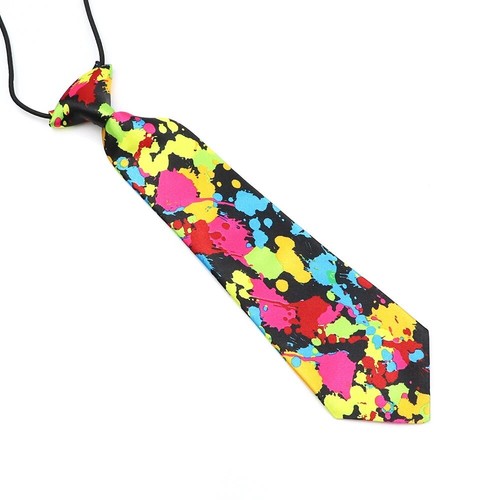 ZONFAZ Kids Music Tie Skinny Elastic Lazy Necktie Child Party Festival Ties - Picture 11 of 33