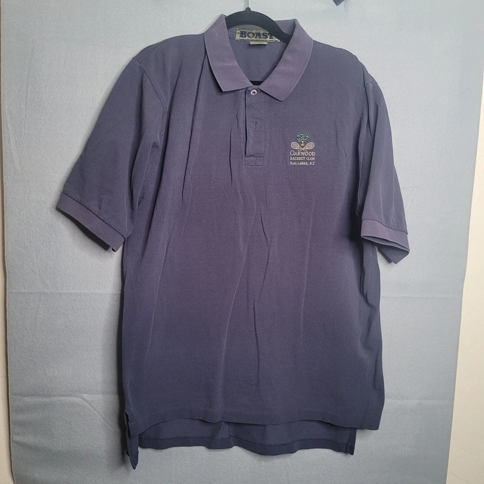 Boast XL Blue Men's Polo Shirt Oakwood Racquet Club Sun Lakes AZ Cotton - Image 2 of 4