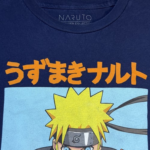 Naruto Itachi Sharingan Navy Blue Short Sleeve T-Shirt Sz L Shippuden Collection - Picture 6 of 13