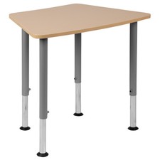 Student Desk with Laminated Wood Top and Adjustable Leg Height - Classroom Desk