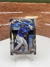 2023 Bowman Lizandro Rodriguez Black Pattern Paper 1st Bowman /15 Royals RC