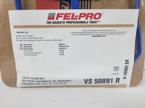 NEW Engine Valve Cover Gasket Set Fel-Pro VS 50891 R - Foto 2 di 3