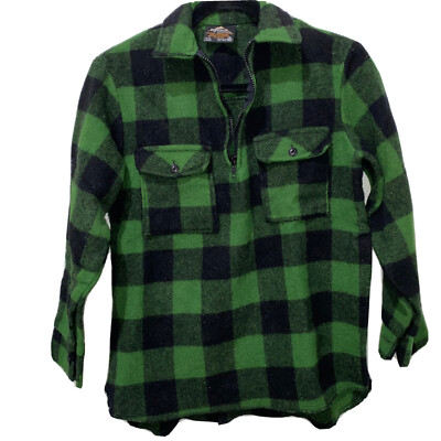 Egmont Ranger Wool Bush shirt 1/2 zip jacket kids 14 16 New