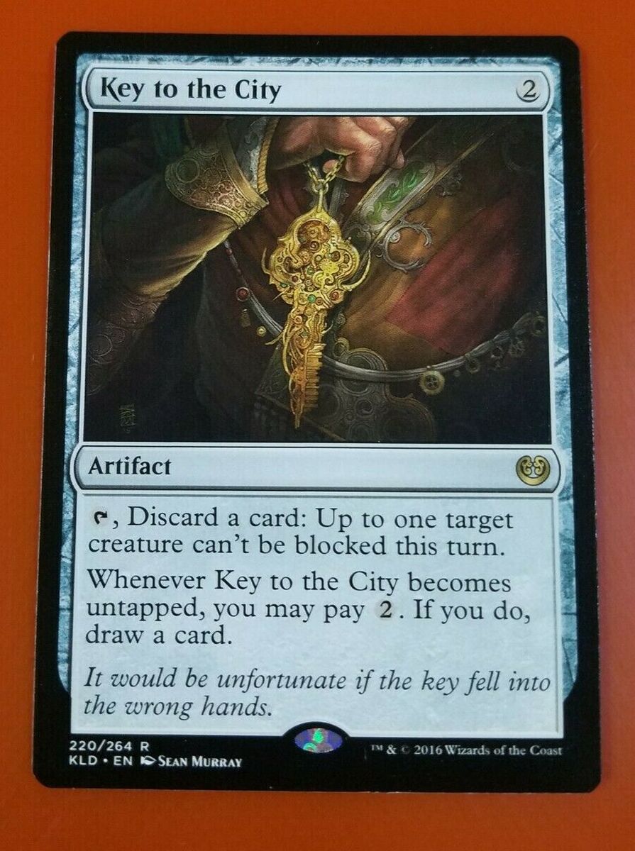 Key to the City 1x FOIL KLD MTG Kaladesh Rare MINT artifact Key to the City 1x FOIL KLD MTG Kaladesh Rare MINT artifact
