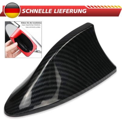 Universal Auto Dach Haifischflosse Form Radio AM/FM Carbon Look Antenne Zubehör
