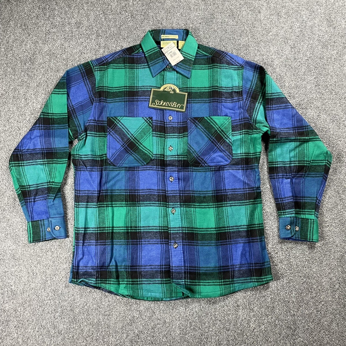 VINTAGE 90s St Johns Bay BIG MAC Flannel Shirt Size Large JC VINTAGE 90s St Johns Bay BIG MAC Flannel Shirt Size Large JC