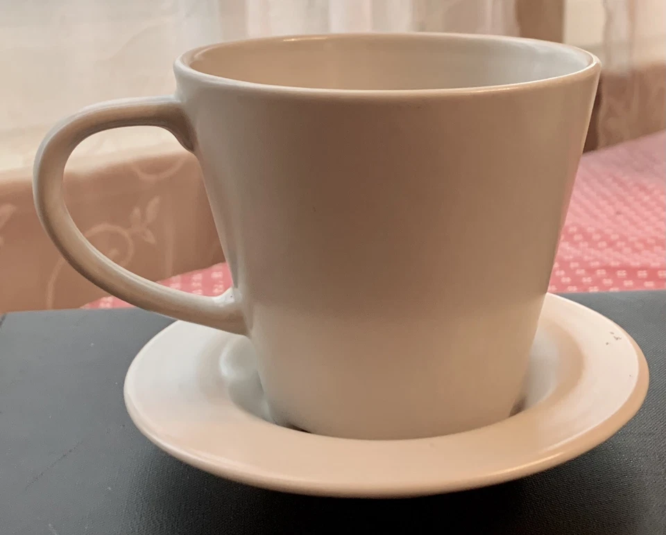 Juego de 2 tazas y platillos pequeños café té café espresso gris claro IKEA - 12011 Foto 2 de 4