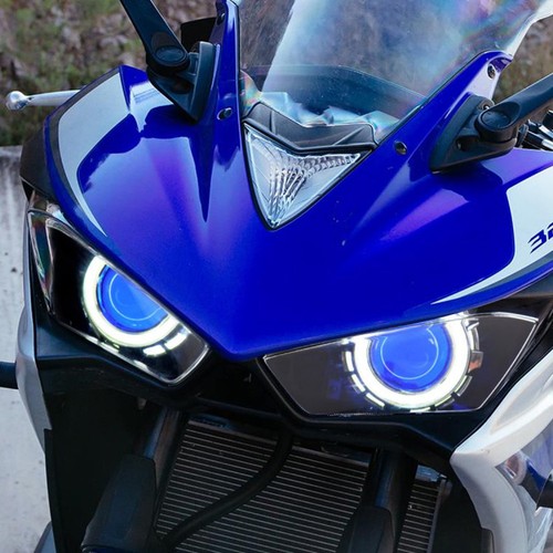 Devil Eye Rings Lights RGB LED APP Remote Fit Motorbike Projector Lens Mods - Picture 7 of 11