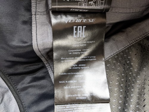 Dainese Carve Master 3 Goretex Motorcycle Jacket Men US 44 Black Removable - Picture 14 of 19