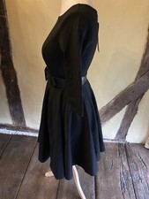 Women’s Elegant A-Line Vivente Vivo Skater Dress With Mid Length Sleeve 34” Bust