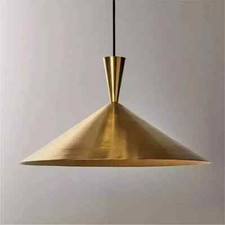Italian Blackened Brass Con Pendant Focus Cha...