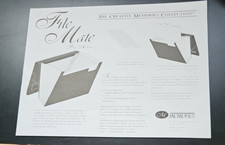 Used Creative Memories File Mate Accordian Style 10 x 12 Paper Organizer