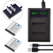 2x KLIC-7001 Battery &LCD DUAL Charger for Kodak EasyShare V550 V570 V705 V750