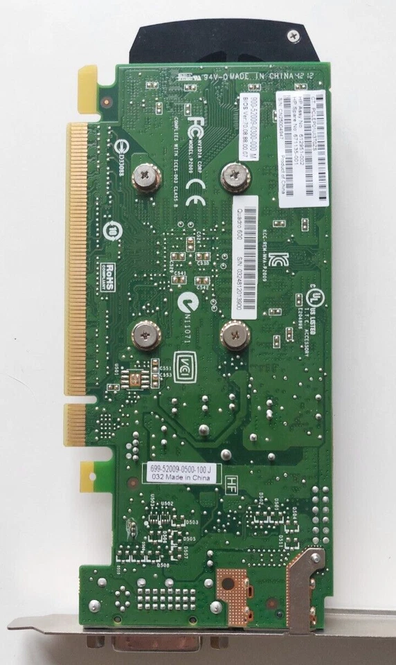 NVIDIA - QUADRO 600 - 612951-002 - 671135-001 - Graphics Card - New - Image 2 of 4