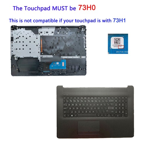 For HP Pavilion 17-BY17-CA 17Z-CA 17T-BY Palmrest Keyboard&Touchpad /Bottom Case - Picture 6 of 32