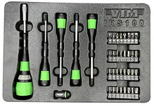 VIM Tools IRS100 39 Piece Interchangeable Ratcheting Screwdriver Set Brand New!