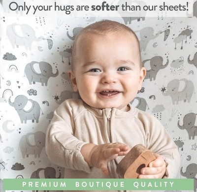 Joey + Joan Baby Essentials Fitted Halo Bassinet Sheet Jersey Knit Cotton 2 pack
