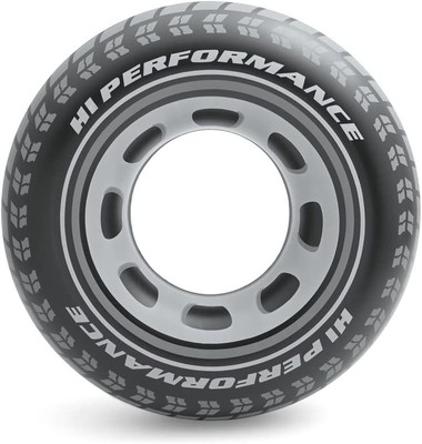 Intex Schwimmreifen 91cm Swimming Tube Giant Car Tyre Reifenoptik Schwarz