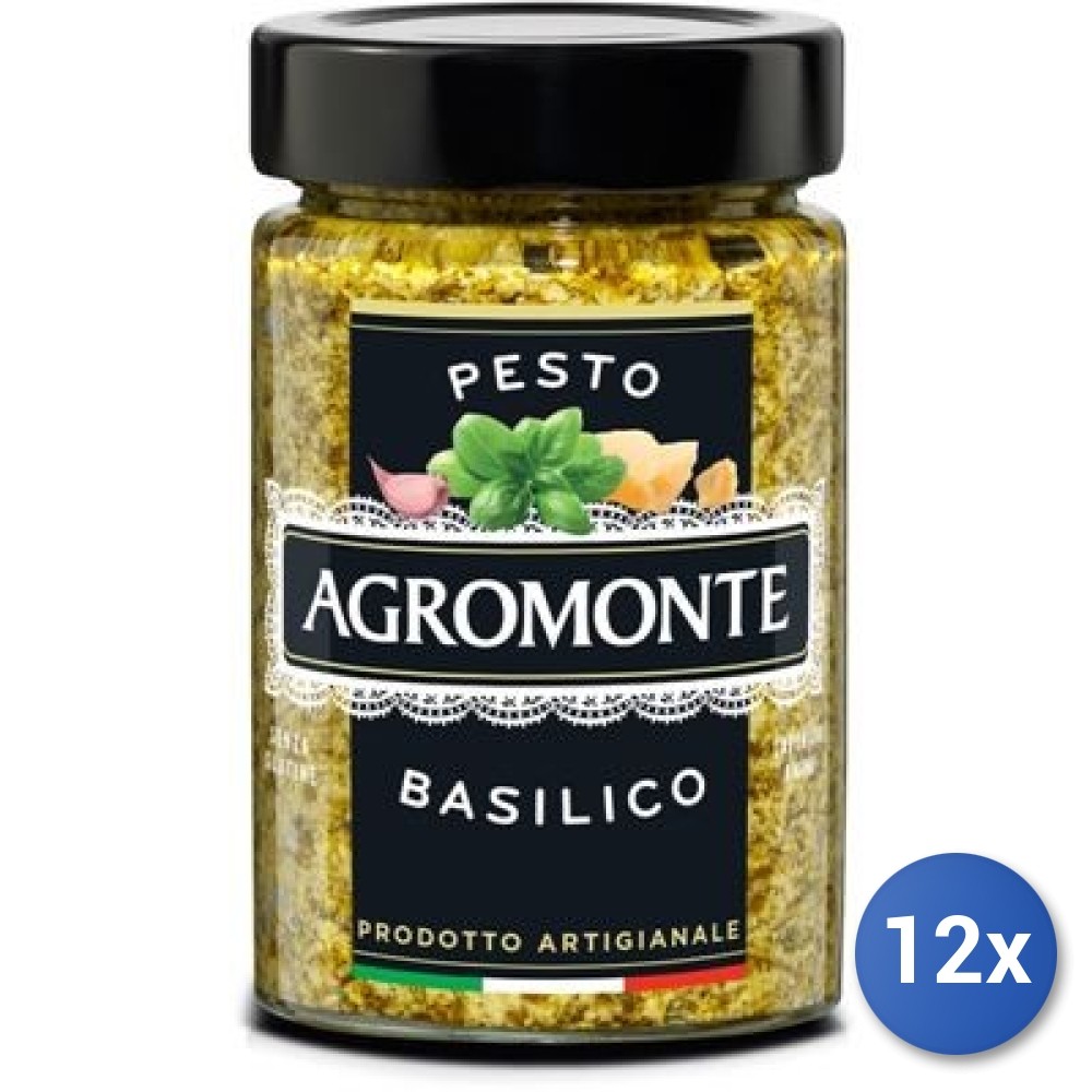 12x Multipack Agromonte Pestos With Basil 100g