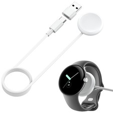 Magnetic Charging Charger Dock For Google Pixel Watch Charge w/ Type-C Adapter A