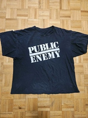 Vtg Public Enemy Shirt XXL 90s Flavor Flav Chuck D Rap Tee Def Jam Double Sided