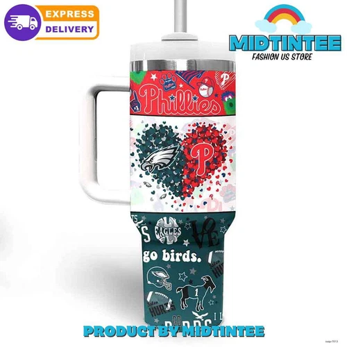Phillies x Philadelphia Eagles Tumbler 40oz