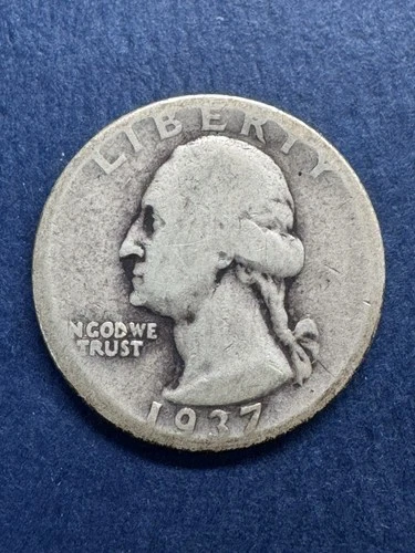 1937-D Washington Quarter 90% Silver Denver #45