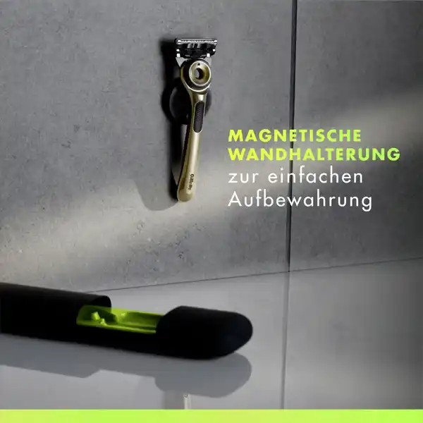 Gillette Labs Rasierer mit Reinigungs-Element 2 Klingen, Wandhalter Etui NEU