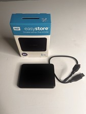 WD Easystore 1TB External USB 3.2 Portable Hard Drive WDBAJN0010BBK-WESN