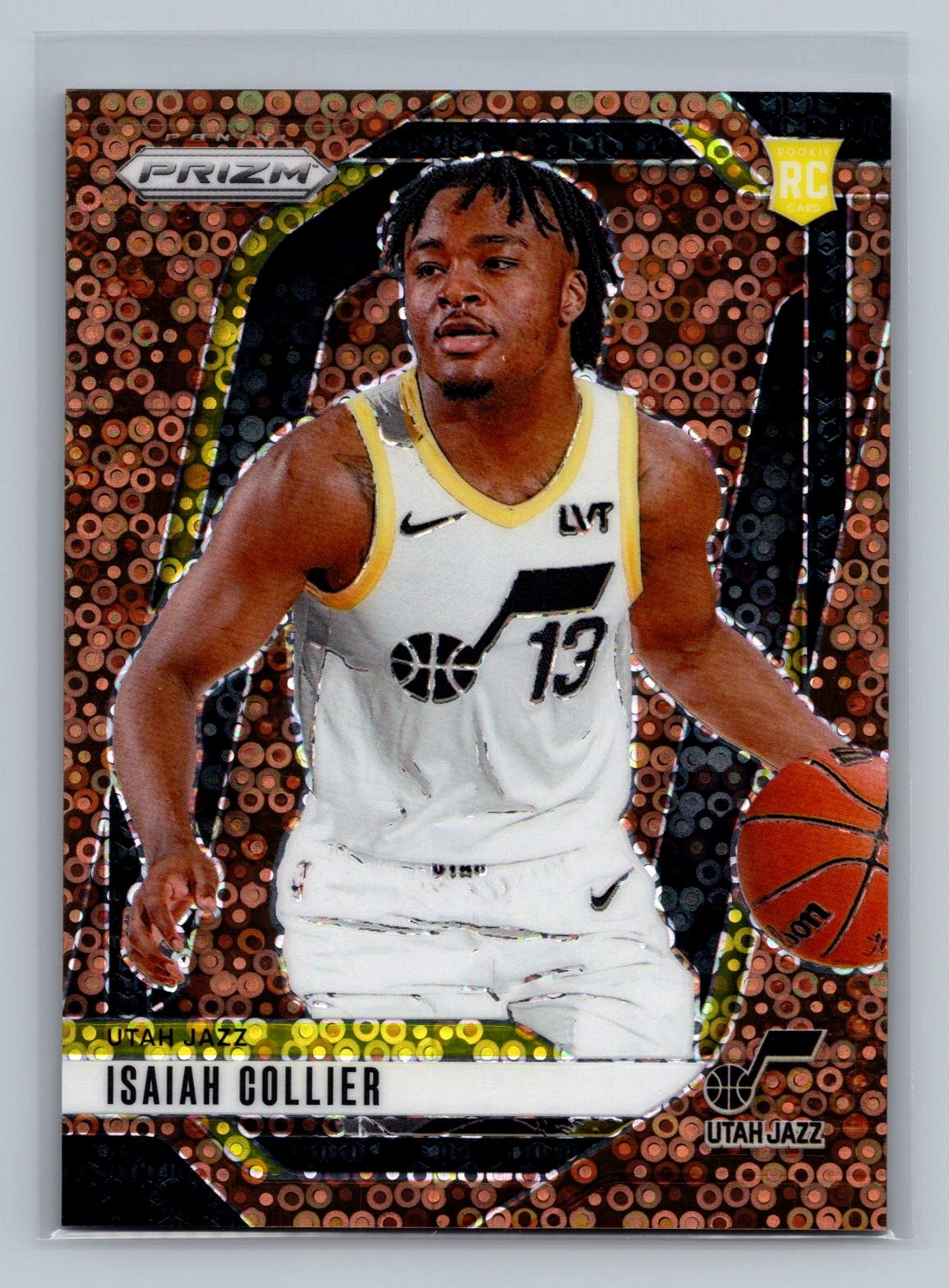 Isaiah Collier 2024-25 Panini Prizm #227 Prizms Fast Break Bronze #/20 RC Jazz