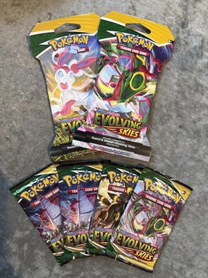 Pokemon Evolving Skies 6x Booster Packs  