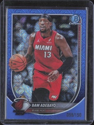 2025 Bowman Chrome Bam Adebayo Blue Mojo /150 BCV-89