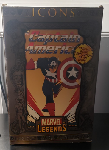 2006 Toy Biz Marvel legends Icons Captain America Unmasked 12" w/box - Picture 5 of 7