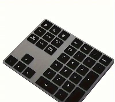 Drahtloses Numpad wiederaufladbar Type-C silber/schwarz