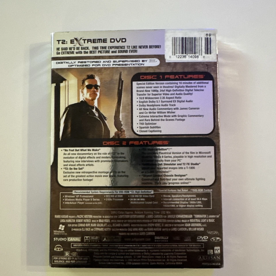 TERMINATOR 2 JUDGMENT DAY EXTREME DVD 2003 - Image 2 of 4