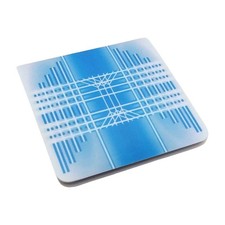 2"x2" Frost Gradient Abstract Art Handmade Laminated Magnetic Bookmark