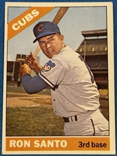 1966 TOPPS #290 RON SANTO  HOF