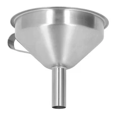 Funnel With Strainer Brush Slick Exterior Kitchen Large Funnel Accessory Part