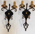 Stunning Vintage Spanish Revival Large Sconces - Iron & Brass - From 1936 Home — photo 1