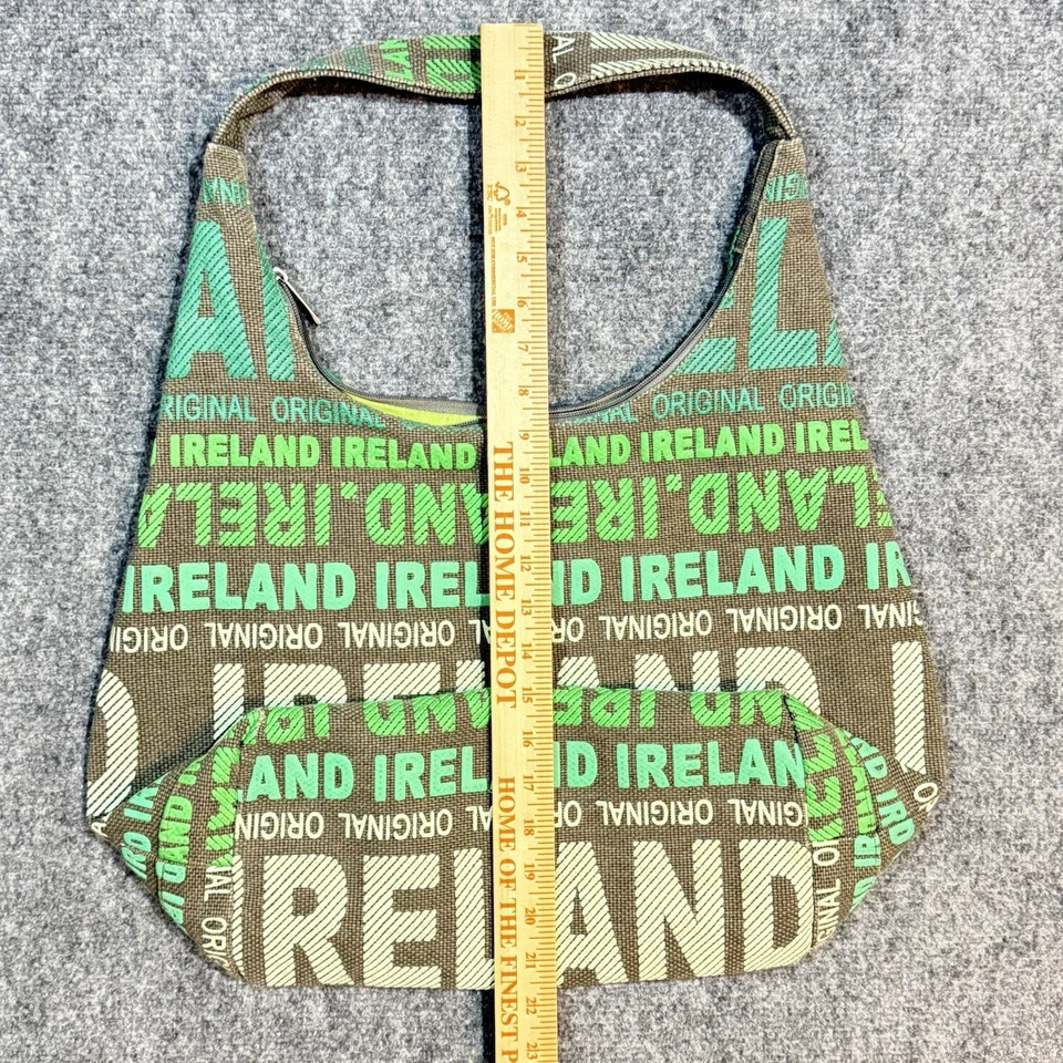 Robin Ruth Ireland Bolso de Hombro Verde Marrón Lona Hobo Bolso de Viaje Foto 3 de 4