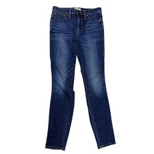 Madewell 10 High-Rise Skinny Jeans Women 28 Medium Wash Denim Stretch Blue BA