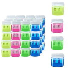 Gutyble 48 Pcs Manual Pencil Sharpeners with Lid, for School,Office and Green