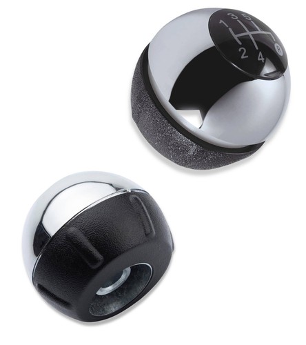 Pomello Leva Cambio 5 Marce Argento Compatibile con Fiat 500 e 500C 2007–2018 - Foto 4 di 9