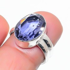 Purple Amethyst Gemstone Handmade 925 Sterling Silver All Size Ring For Gift